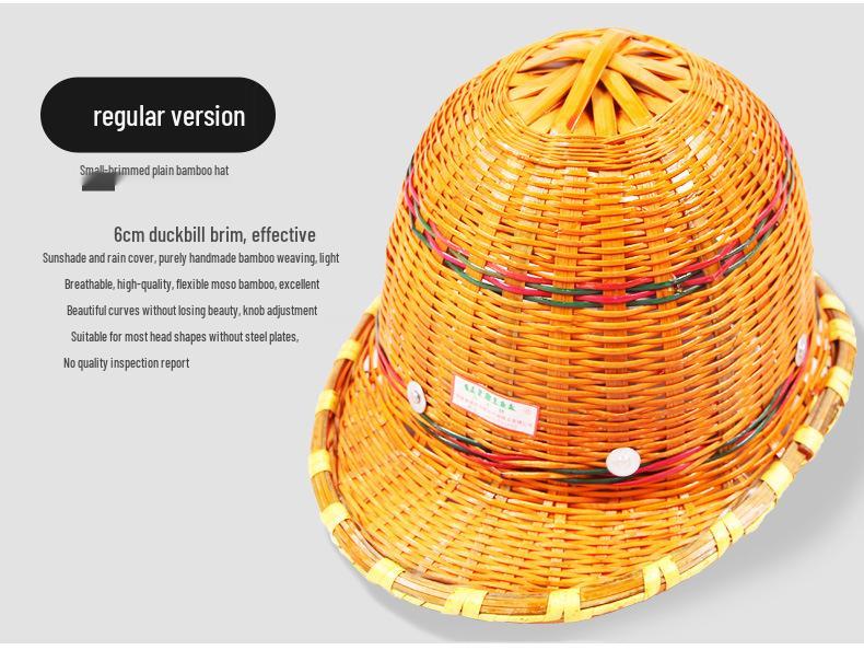 Wanmulin Summer Breathable Bamboo Safety Helmet for Construction and Labor Protection