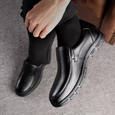 Sommer Neue Herren Leder Weichsohle Lässig Flach Outdoor Walking Komfort Mode Weiches Leder Schuhe Slipper