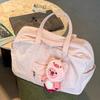 Small Pink Large Capacity Tote Bag, Portable Travel Bag, Handbag, Fitness Bag, Short Distance Travel Luggage Bag