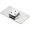 3-Hole Chrome Laydown License Plate Mounting Bracket For Harley Softail Dyna XL 1973-Up