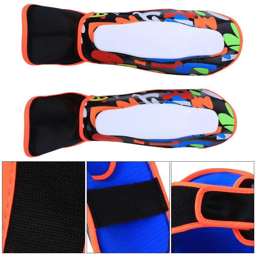 BN FIGHT Children Leg Protector Shin Guards Protective Gear Footguards for Boxing Muay Thai Taekwondo Training S