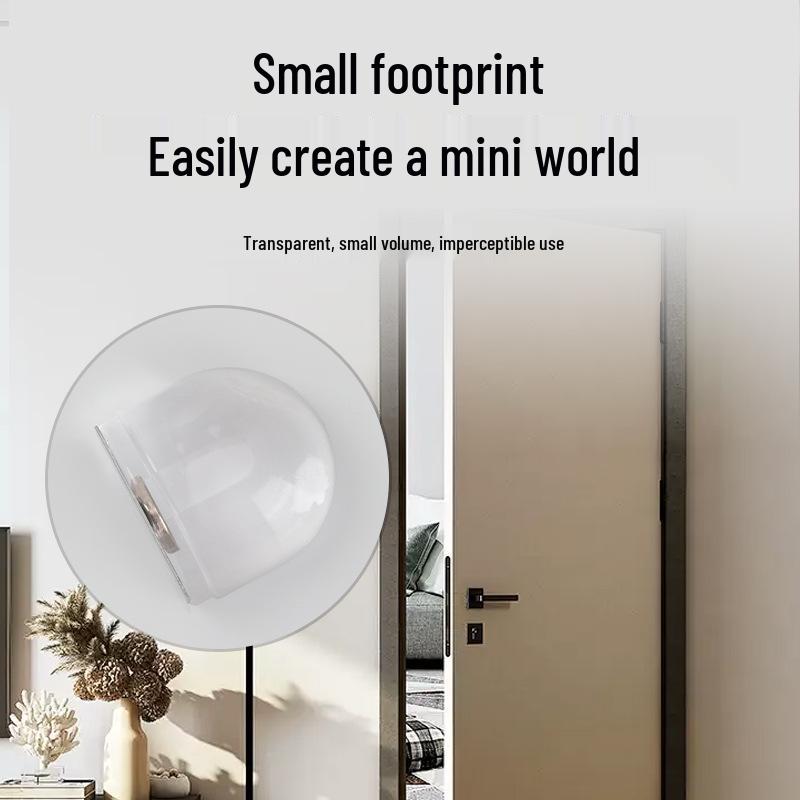Punch-Free Silicone Door Stopper: Transparent, Adhesive, Anti-collision, Safe, Silent Flat Head Bumper