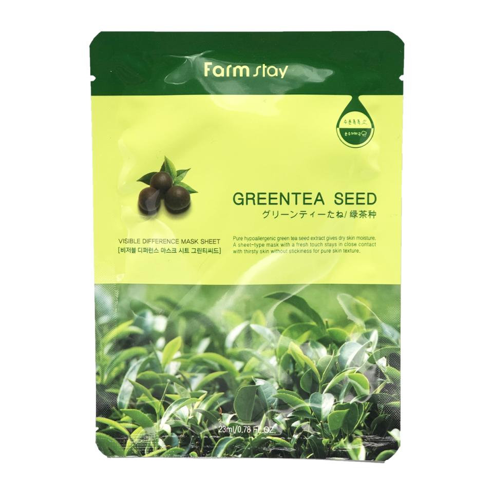 

FarmStay Visible Difference Mask Sheet Green Tea Seed Тканевая маска для лица