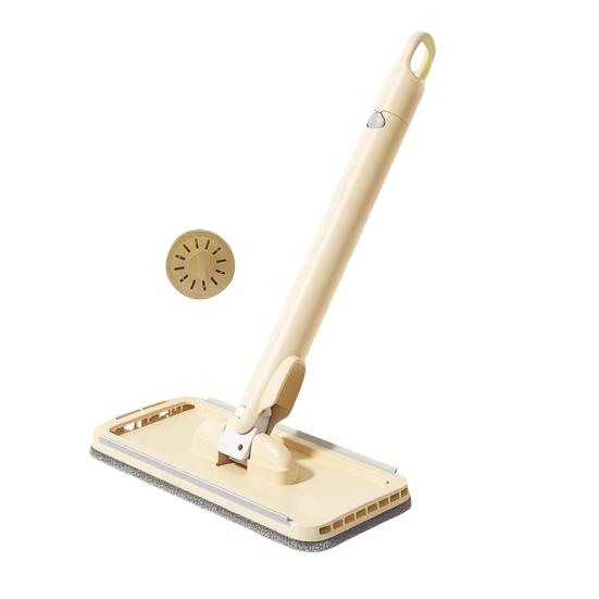 Desktop Mop with Fabric Clamp Scraper Reusable Material 180 Degree Rotating Head Mini Mop Multifunctional Cleaning Tool
