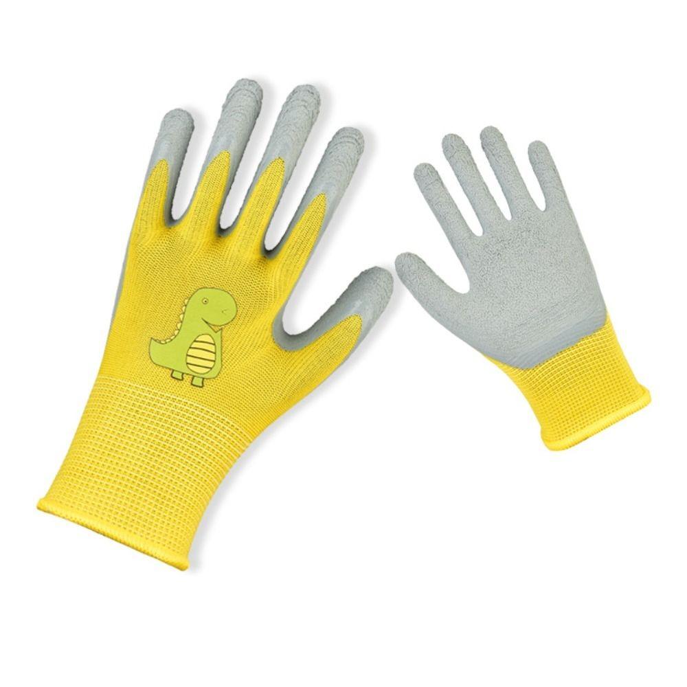 Non-Slip Kid Gardening Gloves Breathable Durable Garden Work Gloves Animal Pattern Collect Seashells Children Protective Glove