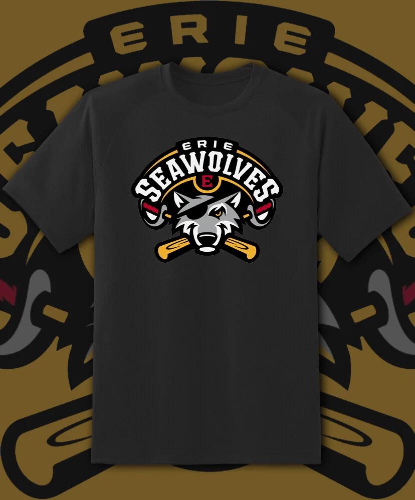 Erie Sea Wolves Milb Team Logo Milb T Shirt Youth M - Adult 6XL Fast Ship! S