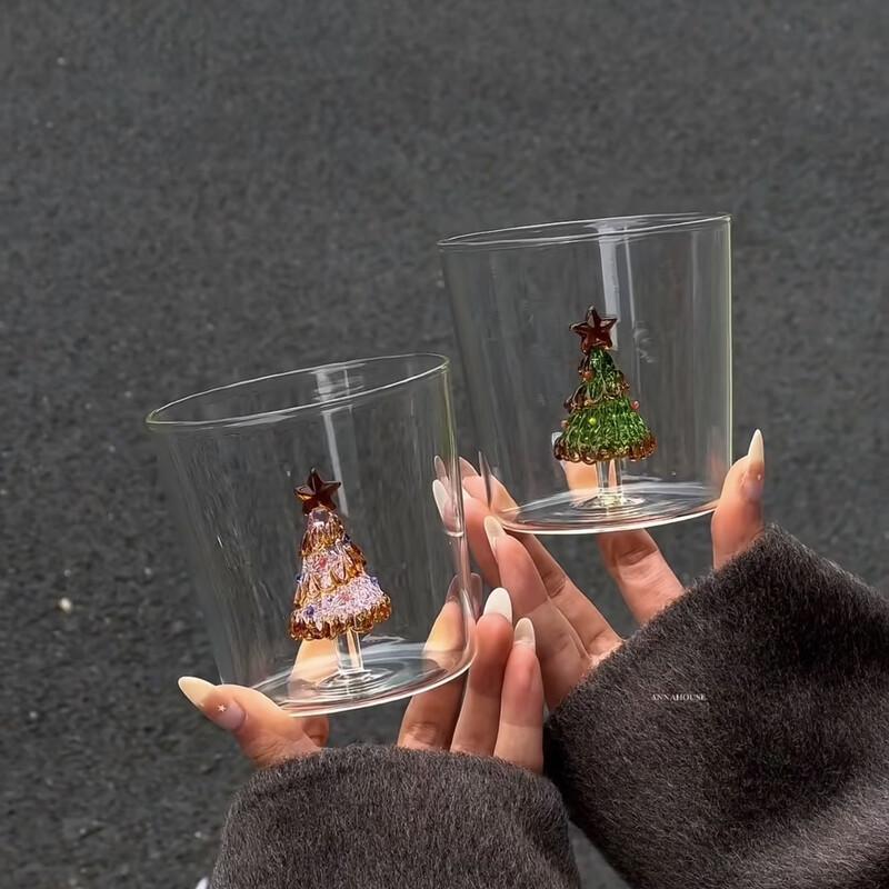 Christmas Tree 3D Heat-Resistant Glass Mug