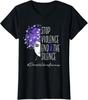 Stop Violence End Silence Domestic Violence Gift Ladies' Crewneck T-Shirt Unisex T-Shirt