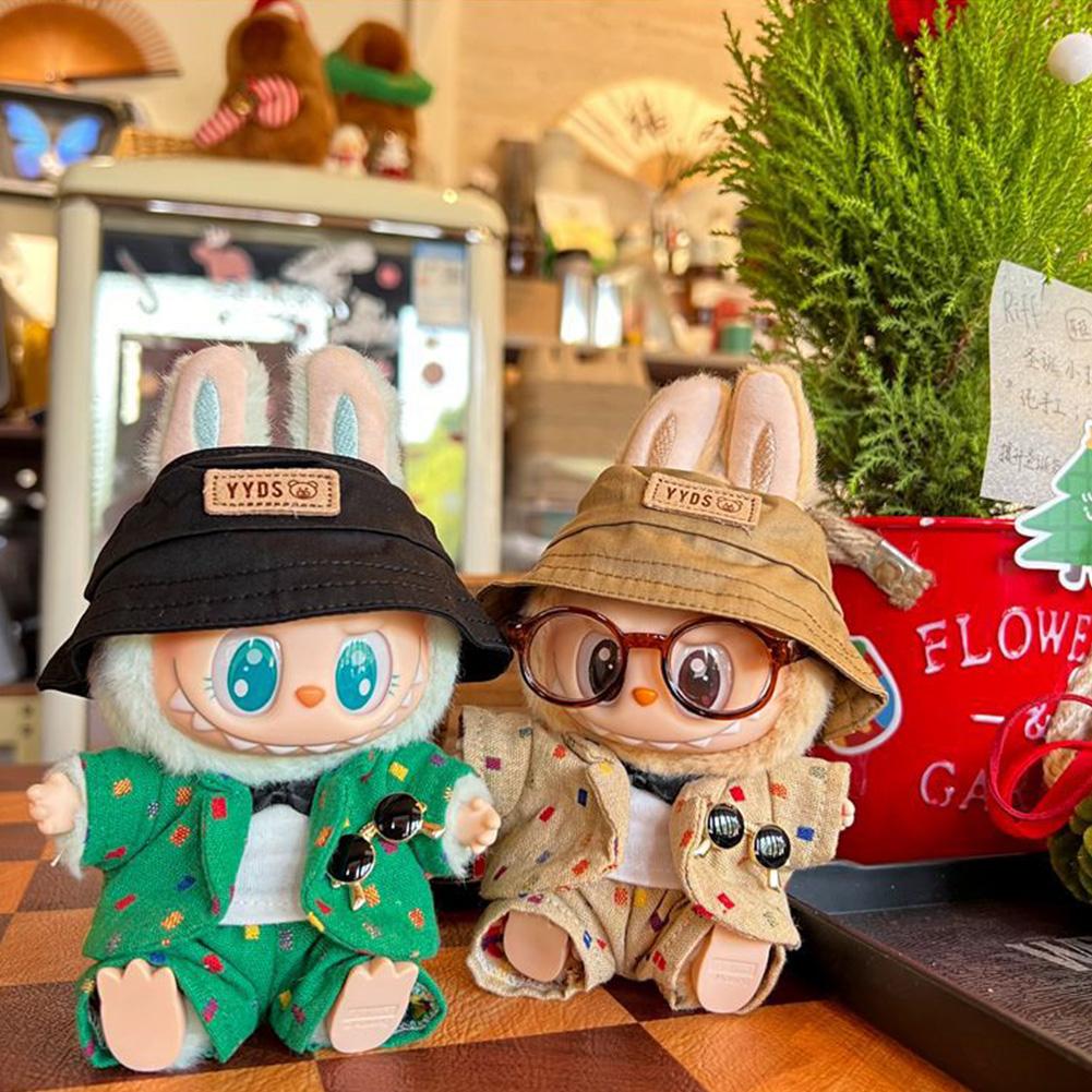 Pentru 17cm Labubu Haine pentru păpuși Haine la modă Hanorace Haine pentru păpuși Culorile asortate Hanorace Păpuși Accesorii Decorare drăguță Pânze mici