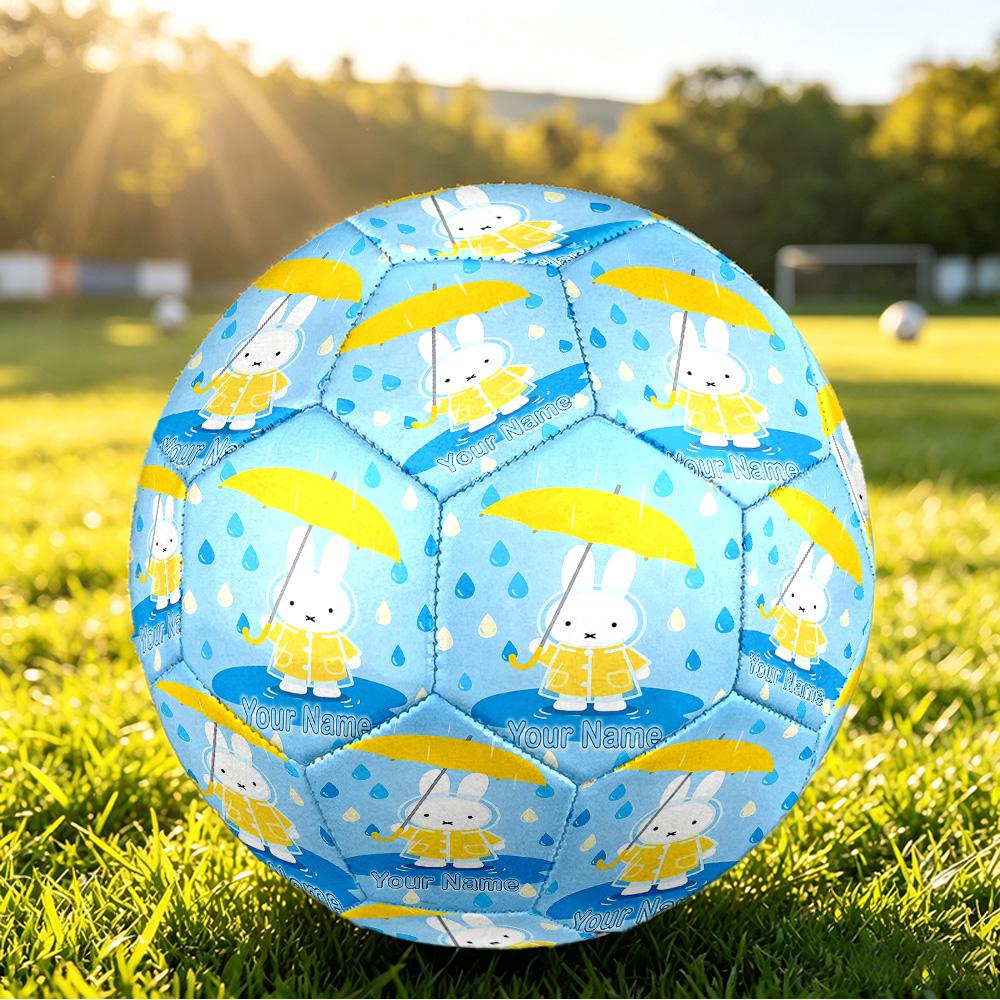 Custom Name Text Size 5 Football,Miffy Standard Training Soccer Ball