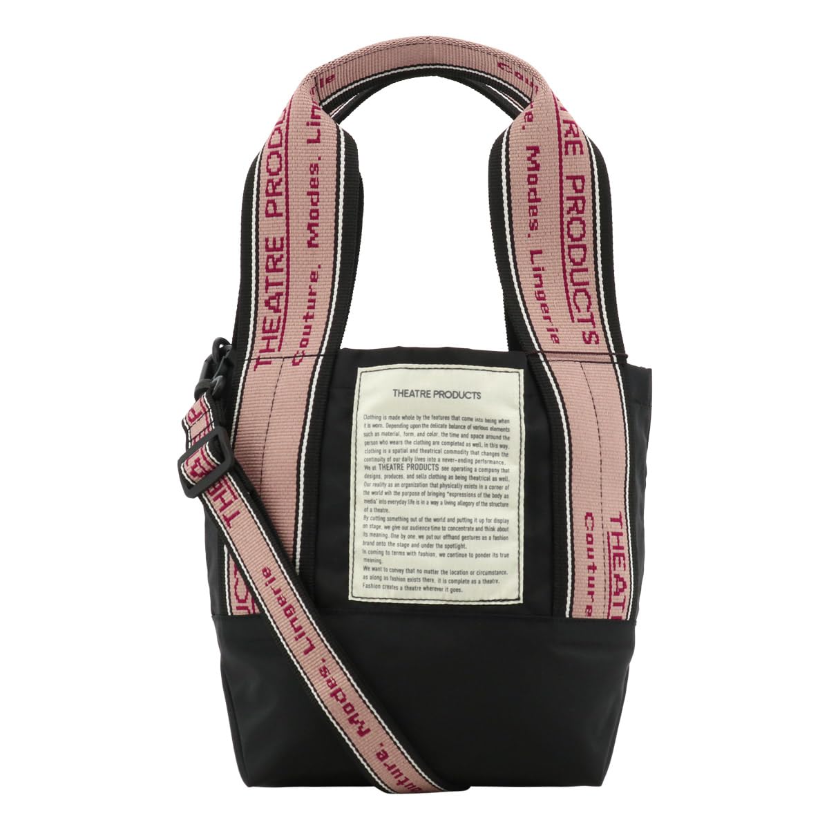 

Shoulder Bag Tote Bag 2WAY Mississippi S Size CL220309 Jacquard Tape Mini Tote Mini Shoulder Crossbody Lightweight Nylon Black [Theatrical Products]