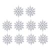 10Pcs Glitter Snowflake Christmas Ornaments  Tree Hanging Decoration 10cm