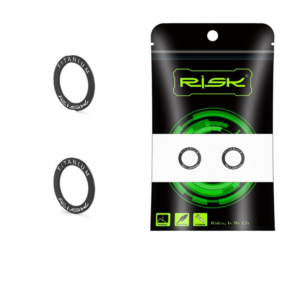 

2PCS Protective Gasket Ring Bicycle Pedal Washer Titanium O Ring Bicycle Spacer Gasket OD 20mm Durable чёрный