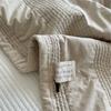 100% Cotton Sand Washed soft Bedspread 220x240cm 1-Piece Summer Quilt Lightweight Cooling Blanket Solid Color Plain Thin Bedding