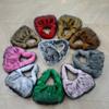 Autumn Winter New Faux Raccoon Fur Fluffy Handbag Women's Fashion Shoulder Bag Clutch Small Square Bag Soft Comfortable Versatile
