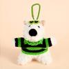West Highland Terrier Pendant Plush Toy Puppy Car Keychain Dog Doll Accessories