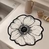 Diatomitowa Podkładka pod Talerz w Kształcie Kwiatu Odporna na Ciepło Antypoślizgowa Mata na Stół Szybko Chłonąca Wodę Mata do Kuchni Stołu Jadalnianego Dekoracyjny Wystrój Domu