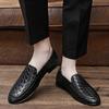 Luxury Brand Leather Mens Shoes Male Wedding Slip On Loafers Male Comfortable Slip On Moccasins Versatile Male Business Shoes