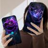 Dark Purple Rose For Redmi Note 10 11 Note12S 12 13 14 Pro Plus 5G 14S 4G 13ProPlus 9S 9 P ro 13C 14C silicone soft phone case