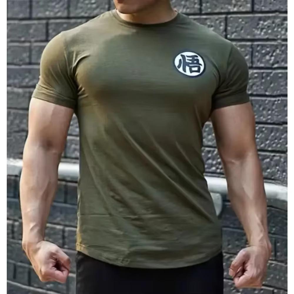 Gym Short Sleeve Fashion Japanese Anime Tops Tee Shirts Hip-Hop Unisex 100%Cotton T-Shirts 2024 New Men's Clothing S-5XL