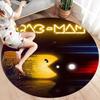 Pac-Man Round Area Rug,Carpet Rug for Living Room Bedroom Sofa Playroom Decor,Non-slip Floor Mat