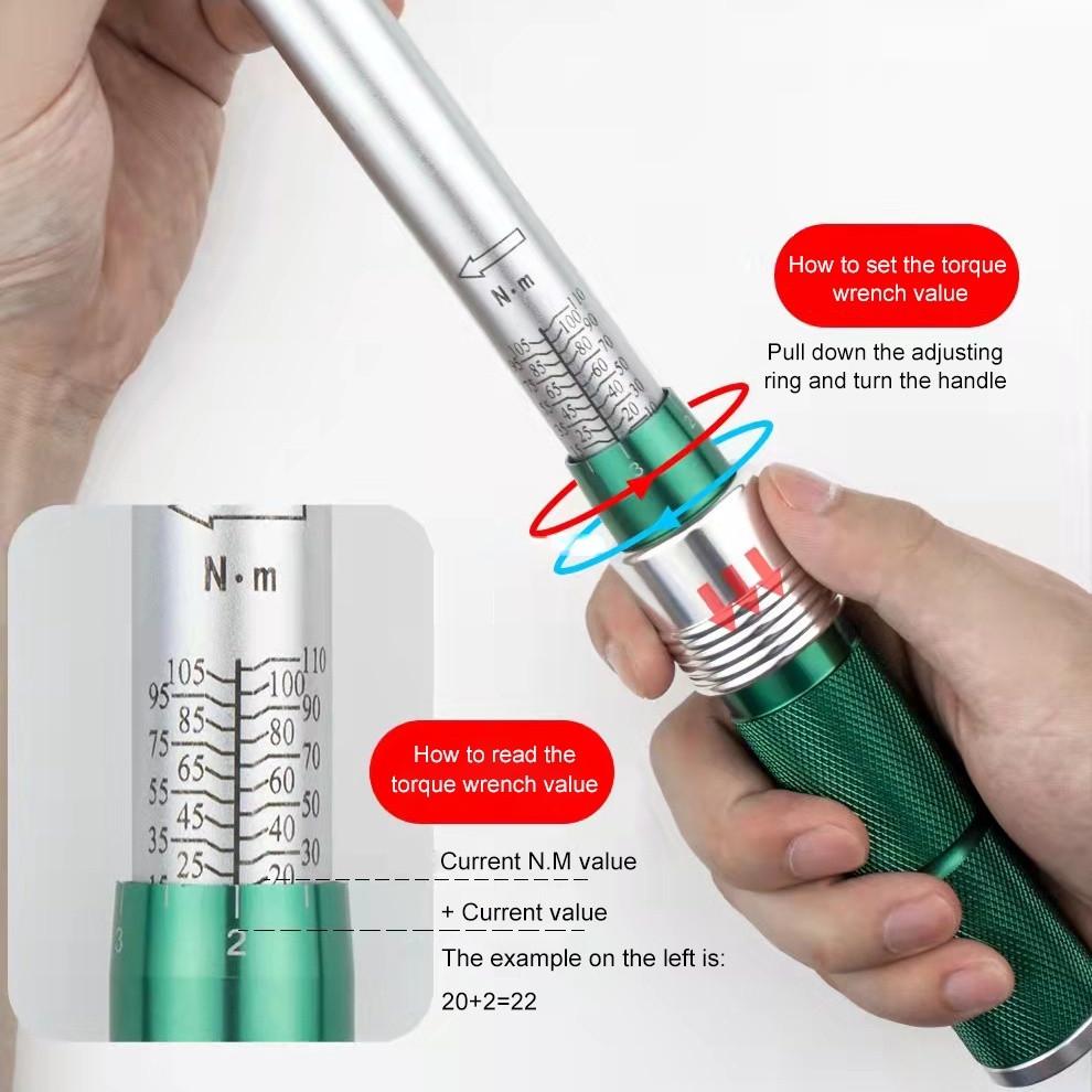 Adjustable Torque Wrench Industrial Grade Torque Wrench 0.5-220 N.M Car And Bicycle Repair Wrench