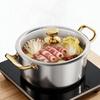 Double Handle Non-stick Pot with Glass Lid Slow Cooker Easy To Clean Hot Pot Pots  Induction Cooker