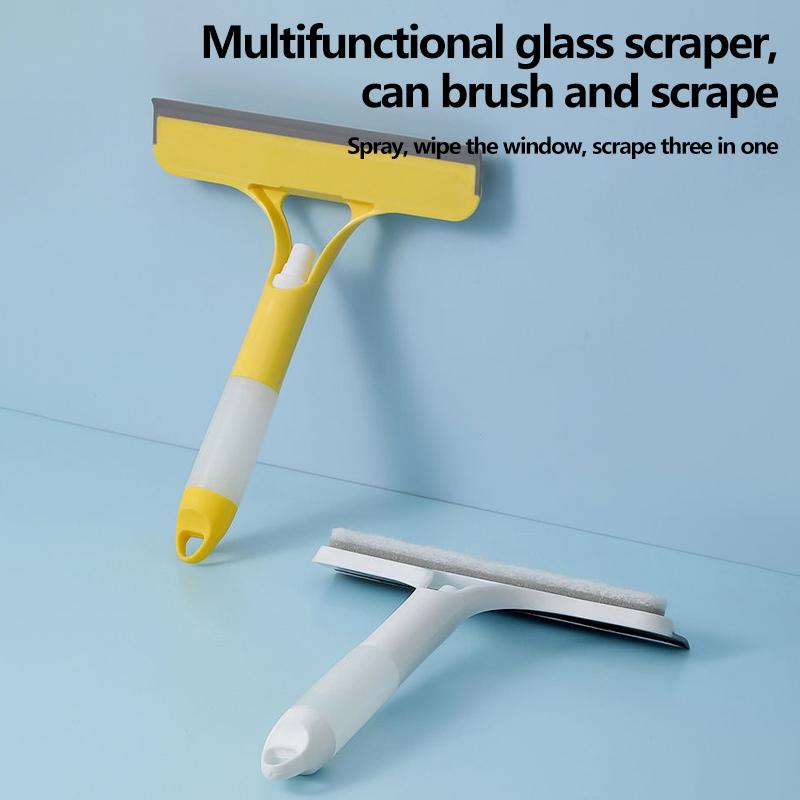 3 In 1 Glass Cleaning with Spray Bottle Wipe Shower Screen Clean Window Cleaning Tool Multi-Purpose Door Car Windshield Cleaner