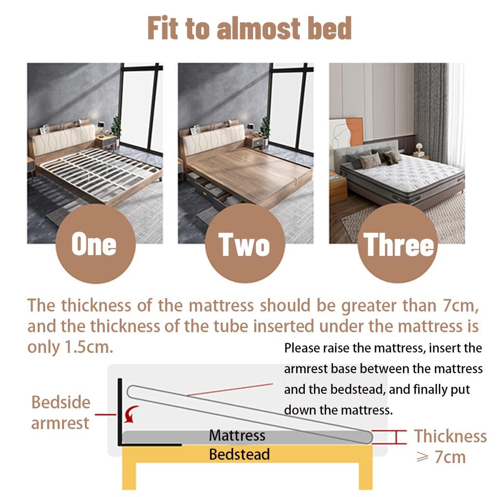 Bed Rail Handle Railing Secure Assist Adult Elderly Safety Aid Handrail Bedroom 20.7Inches