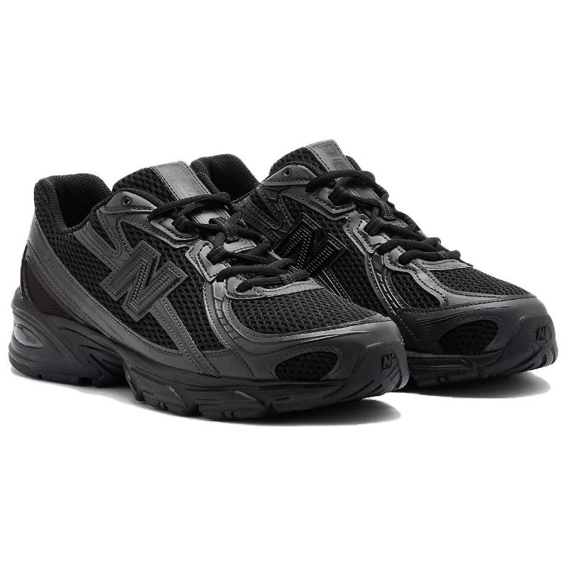 New Balance 740 Men Black Silver Low Top Running Shoes Comfortable Wear Resistant U740BO2