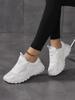 Women's Walking Shoes Soft Bottom Non-slip Mom Sneakers Breathable Net Shoes Fashion Casual Single Shoes