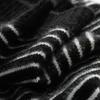 Cashmere knitted hat women's striped hat fashion street bag hat wool hat casual versatile Europe and America