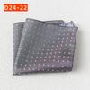 Striped Polyester Silk Pocket Square for Wedding or Business