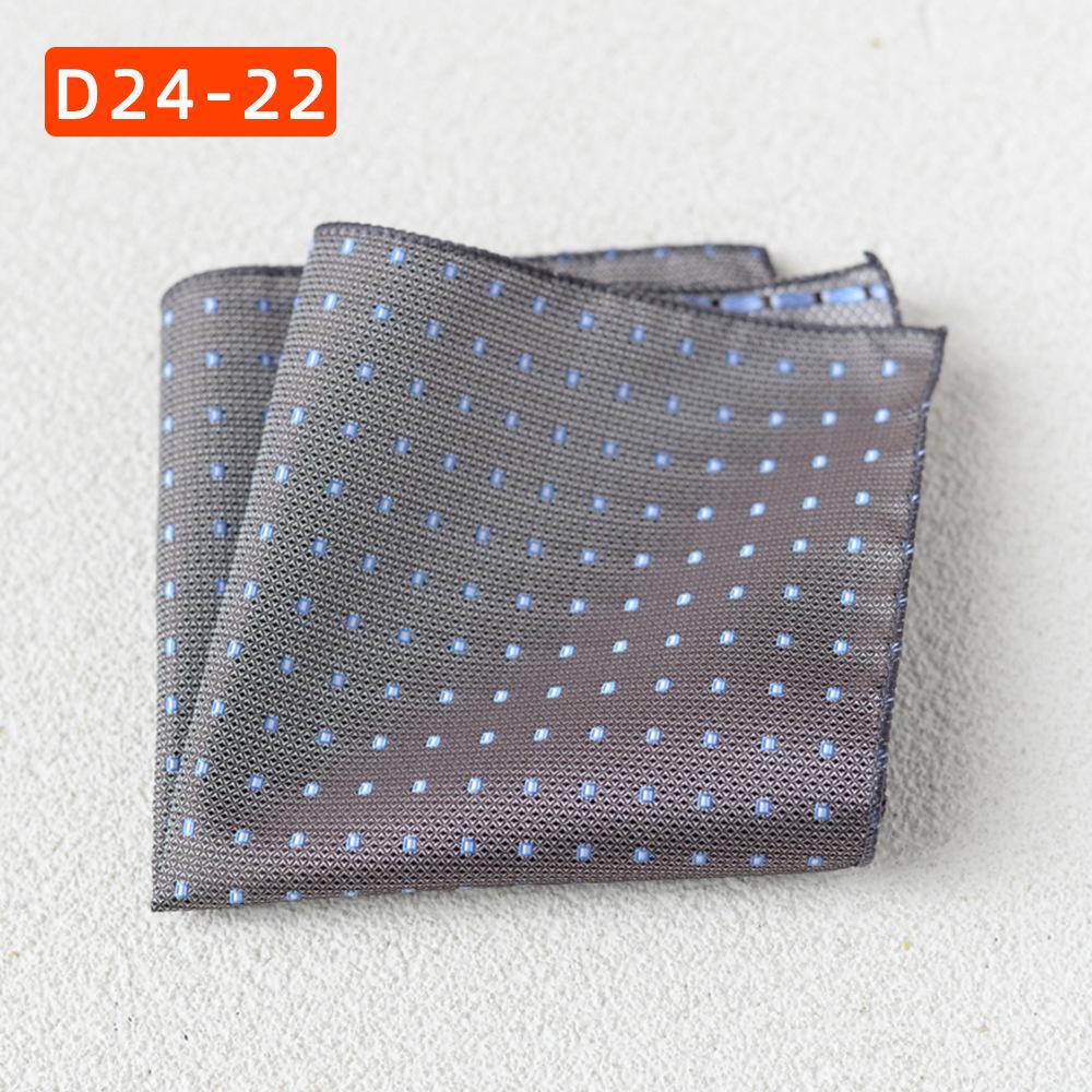 Striped Polyester Silk Pocket Square for Wedding or Business