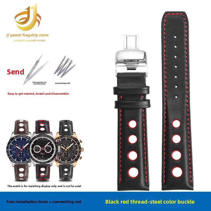 For Tissot 1853 Racing Sports PRS516 T91 T044 T100417/T044430 Watch Strap Genuine Leather Cowhide Watchband Men 20mm Bracelet