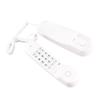 Corded Phone Support Pause Last Number Redial Wall Mountable Landline Telephone with Lighted Keys for Home Office White