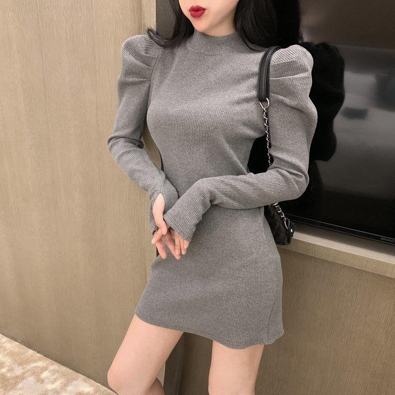 Mini Dress Korean Fashion Elegant 