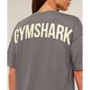 Gymshark Power Oversized T shirT Cool Brown B4a7o Nbzg
