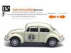 Retro Beetle Classic Alloy Toy Car with Opening Doors