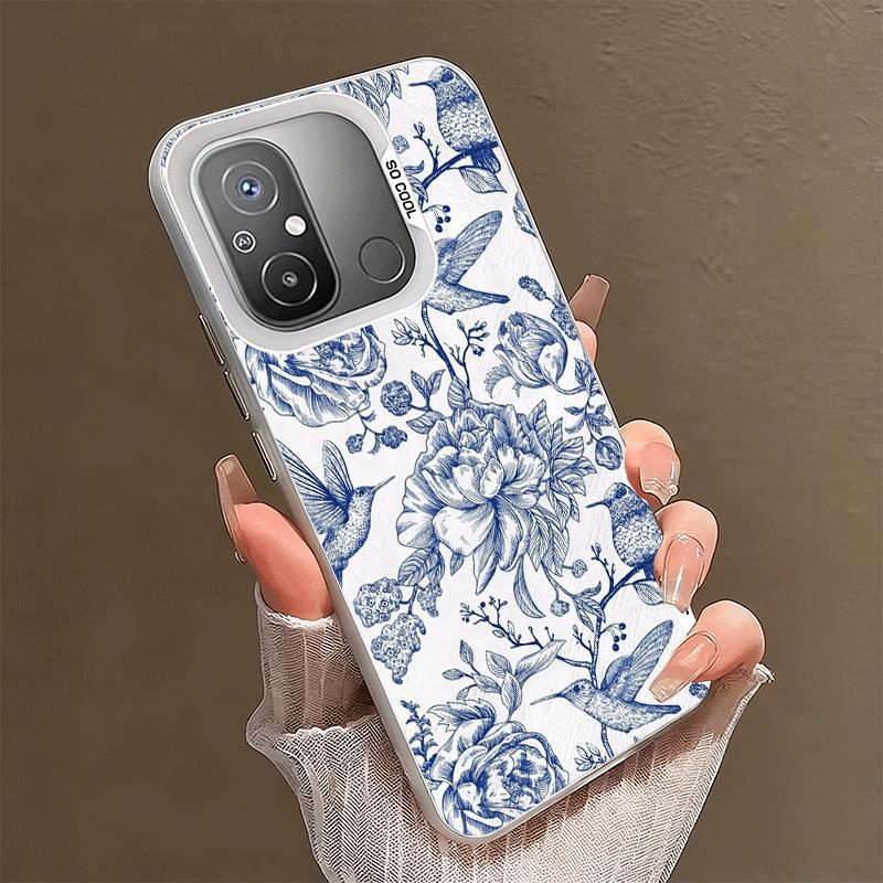 Blue And White Porcelain Pattern Shockproof Phone Case for Xiaomi Poco X7 X6 X5 X3 Pro F7 Ultra M8 Redmi 15C 15 14C 13C 12C 10C