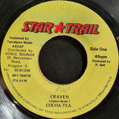 7inch Record COCOA TEA - Craven STA0018 Star Trail Jamaica Reggae, Ska & Dub Used