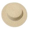 New pearl flat top straw hat women's summer seaside vacation photo sun protection sun hat straw woven sun hat hat