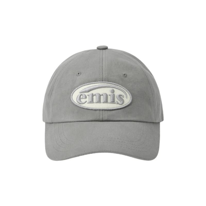 

EMIS TONE ON TONE WAPPEN BALL CAP-GRAY GRAY