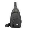 Men's breast bag, casual shoulder bag, light travel sports chest bag, versatile trend fashion men's crossbody small backpack