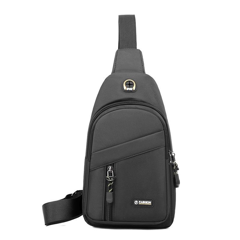 Men's breast bag, casual shoulder bag, light travel sports chest bag, versatile trend fashion men's crossbody small backpack
