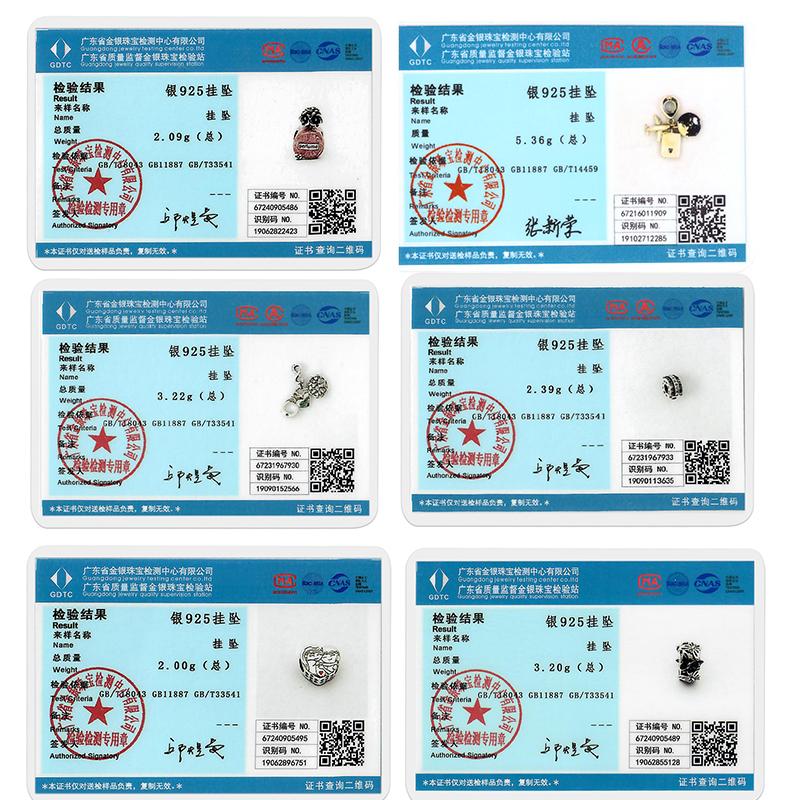 925 Silver Pendant Charms Beads Jewelry Fit Original 925 Bracelet Making For Woman Jewelry Fashion Pendant DIY Gift