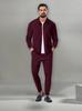 Men's Autumn Waffle Zipper Jacket & Casual Pants Set