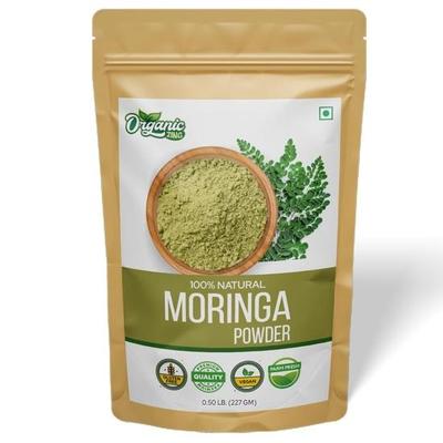 Bio Zing Prášek z listů moringy | Čistý a přírodní | Produkt Indie - 227 g