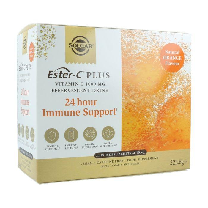 

SOLGAR - Vitamine C Ester-C plus effervescent 21 sachets de 10.6g (Orange)