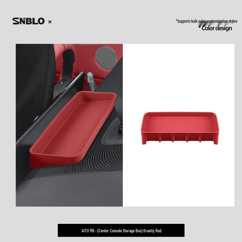 AITO M6 Car-Specific Waterproof Storage Box & Interior Silicone Decoration Accessory